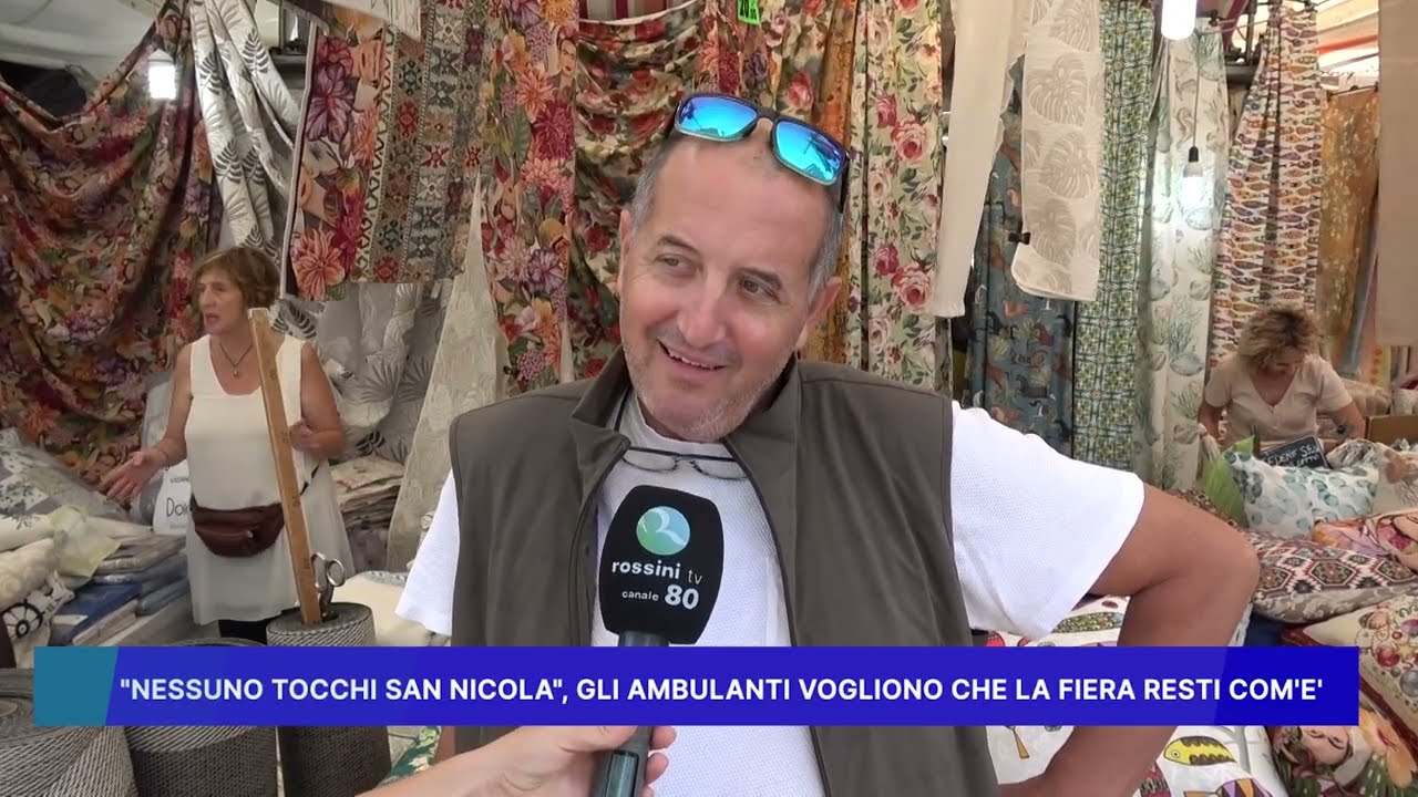 NESSUNO TOCCHI SAN NICOLA, GLI AMBULANTI VOGLIONO CHE LA FIERA RESTI COM' E'