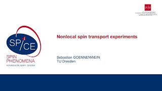 Talks - Coherent order and transport in spin-active systems - Sebastian GOENNENWEIN, TU Dresden Talks - Coherent order and transport in spin-active systems - Sebastian GOENNENWEIN, TU Dresden