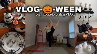 VLOG-🎃-WEEN! fall decor haul, practicing pointe in my new studio, cozy routines 🩰🍁
