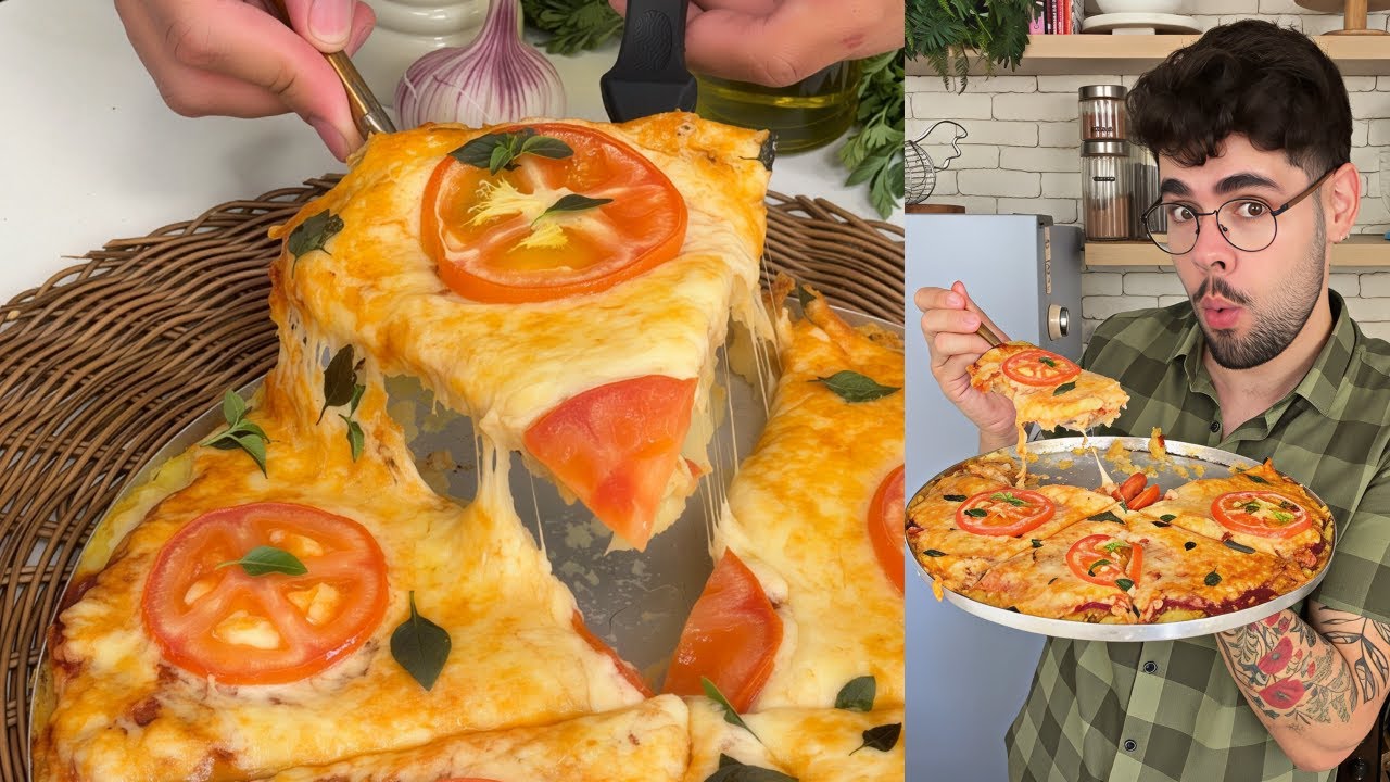 PIZZA DE BATATA SEM MASSA | RECEITA FÁCIL E RÁPIDA 