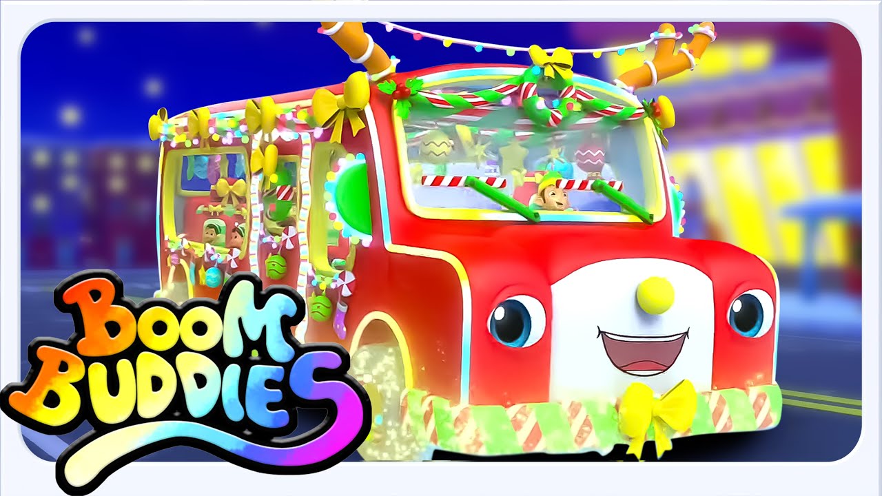 Las ruedas del autobús navideño🎅🌟Compilación música navideña divertida 🎶