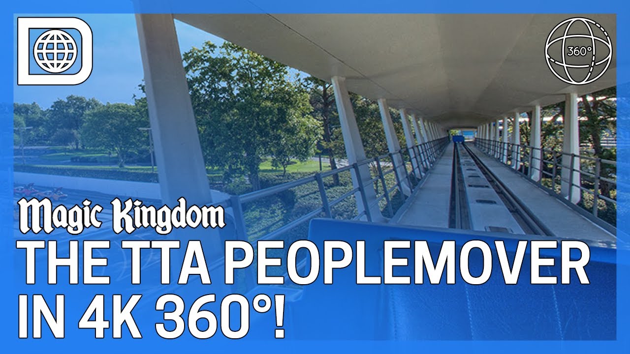 The TTA Peoplemover in 4K 360°! - Magic Kingdom