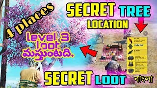 PUBG New 4 secret spring trees and  level 3 loot in Telugu screenshot 5