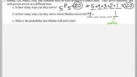Math 118 : 4.6 #2 (Mathematical Explorations Tutorial : Probability With Permutations Combinations)