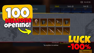 100 Millions Crates Opening 🤑Fabled Loadout Giveaway | Metro Royale ~ Chapter 15