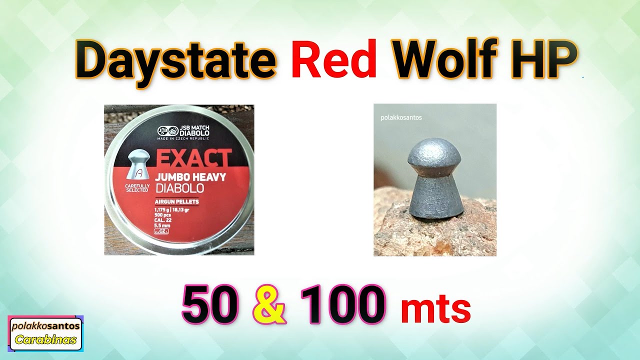 Daystate Red Wolf HP - JSB Heavy 18.13 " 50 & 100mts"
