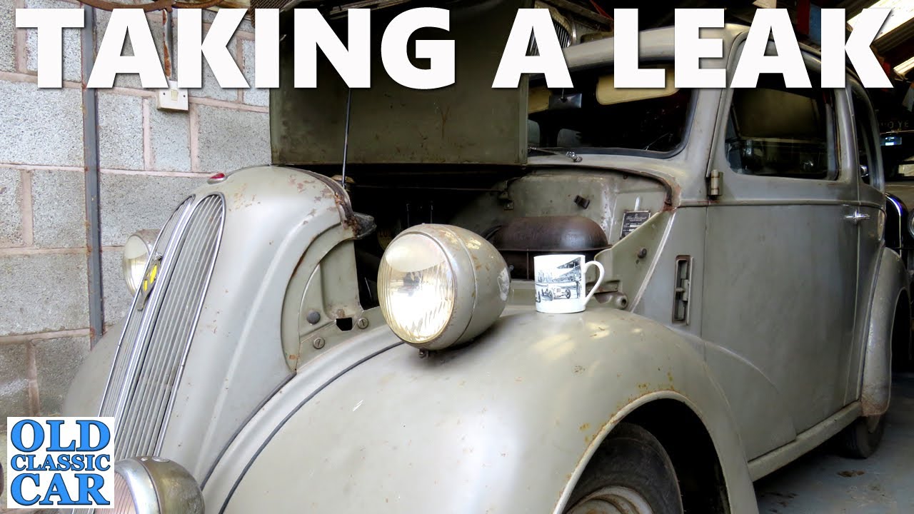Spanner-time on the Ford Anglia E494A's leaky exhaust - tinkering update at OCC