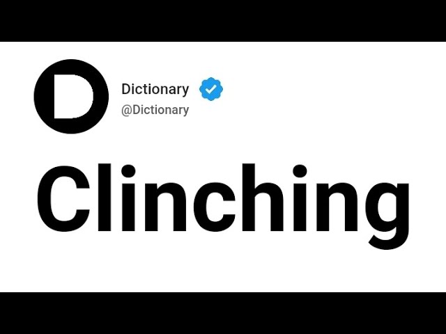 Clinch meaning in English  Clinch English meaning — MeaningDB