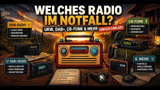 Welches Radio im Notfall? UKW, DAB+ CB Funk & mehr einfach erklärt