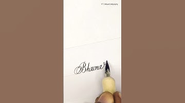 Bhavna in calligraphy | Comment Your Name #calligraphy #handwriting #shorts