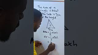 FINDING AREA OF TRIANGLE IN SECONDS. #viralvideo #maths #areaandperimeter #triangle #viral #video