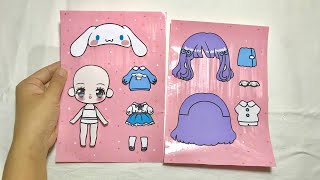 Toy ASMR 💕 Decorate with Cinnamoroll sticker book /Sanrio #cute #craft #paper #blue #cinnamoroll
