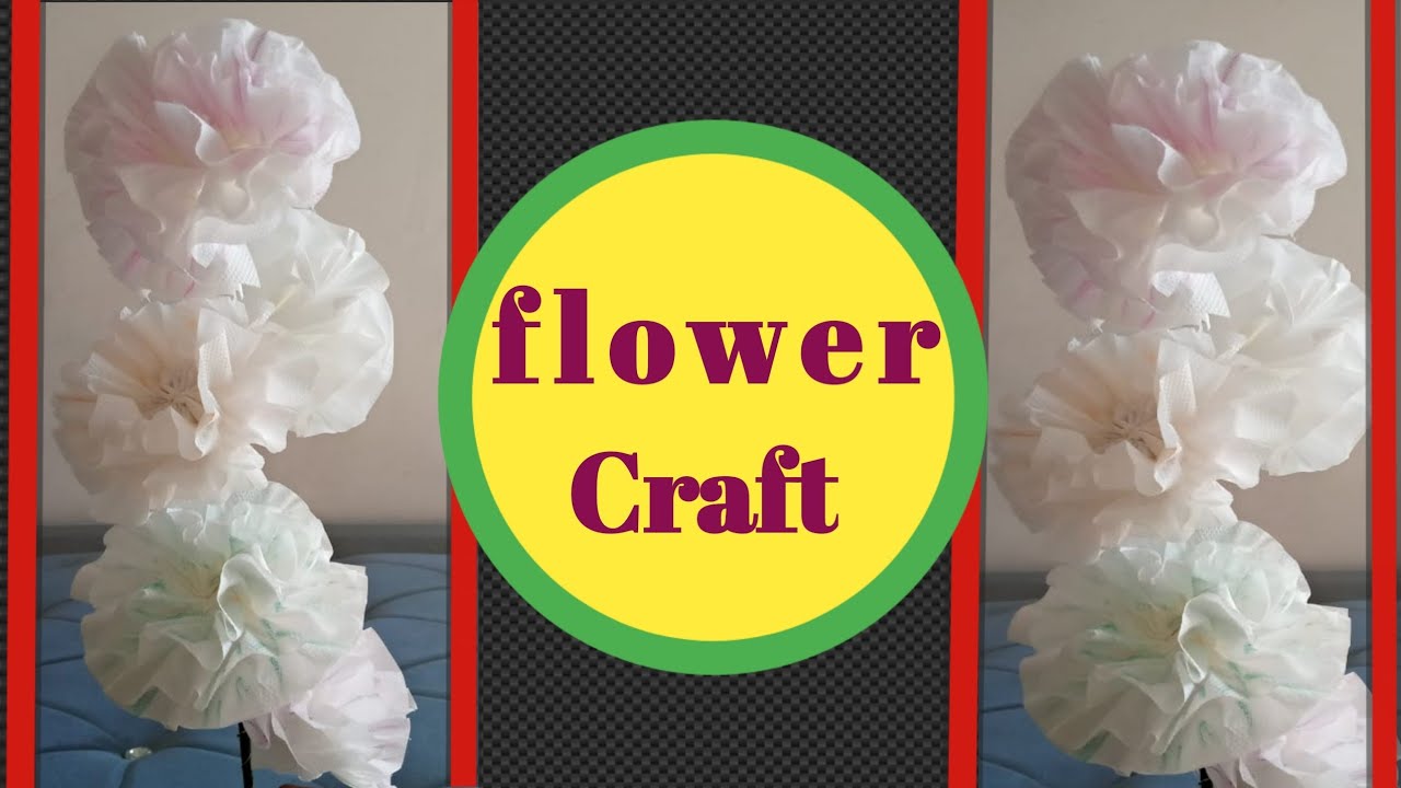 Flower Craft Home Decorating ideas Art and Craft YouTube