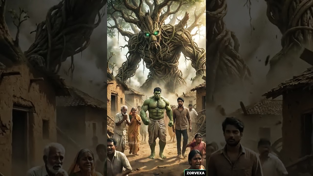 Hulk vs Tree Monster: The Hero Who Saved the Village! 