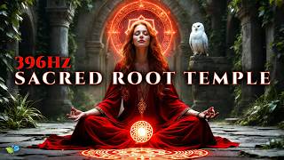 396Hz Celtic Music for Root Chakra Healing 🔴 Release Fear & Grounding | Druid Priestess Meditation