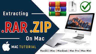 ✅ How to Open ZIP and RAR Files On Mac | Without Installing Winrar On MacOS - 2025