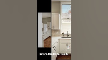 “Before, Rendering, Reality” Kitchen Makeover