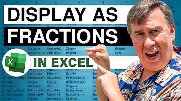 Excel - Menampilkan Angka Desimal sebagai Pecahan - Episode 346