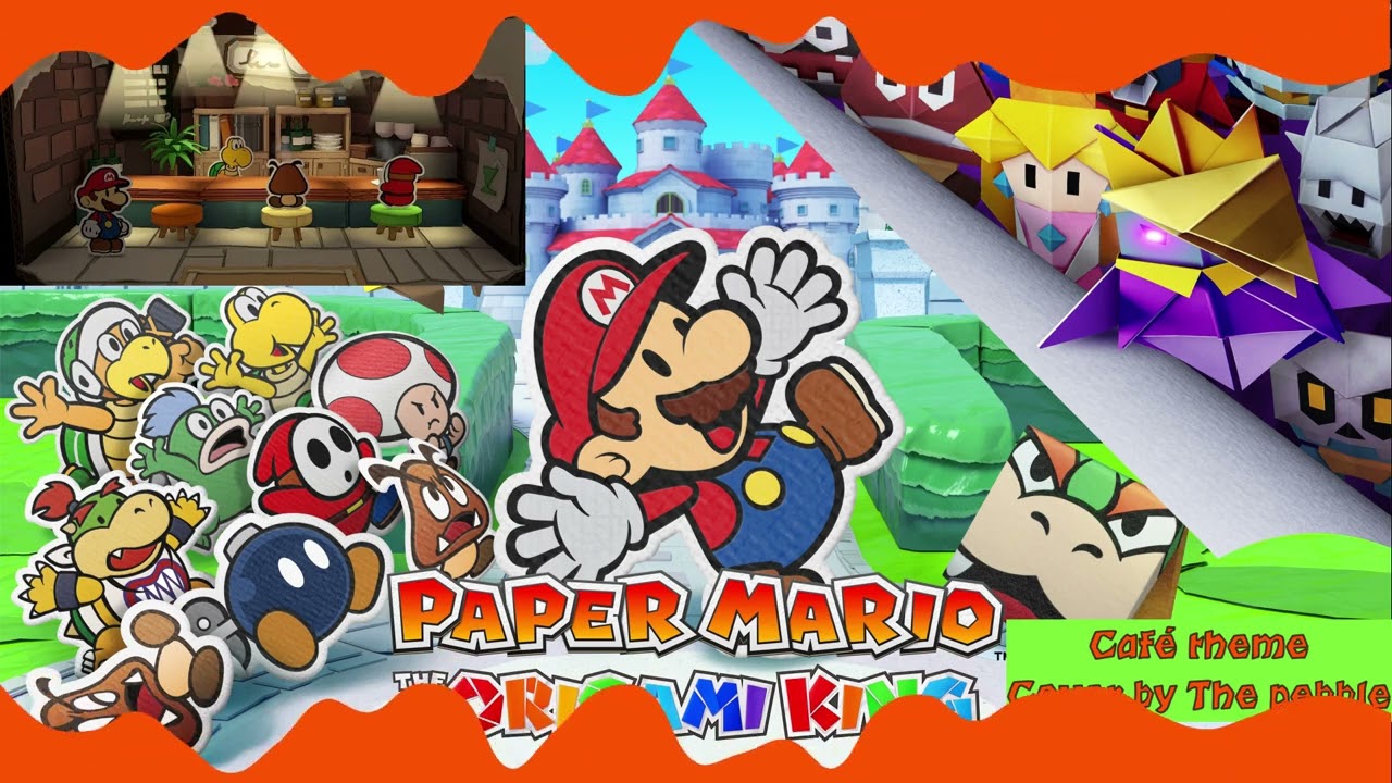 Café theme - Paper Mario the origami king cover