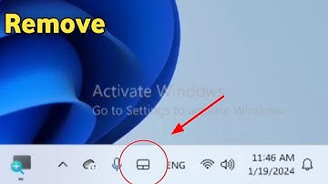 How to Disable or Remove Virtual Touchpad icon in Windows 11