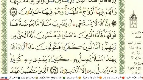 ياسر سلامة سورة البقرة كاملة جودة عالية مكتوبة المصحف الملون بنقاوة عالية HD720P HD