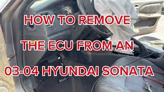 Career Overview ECU REMOVAL 03-04 SONATA