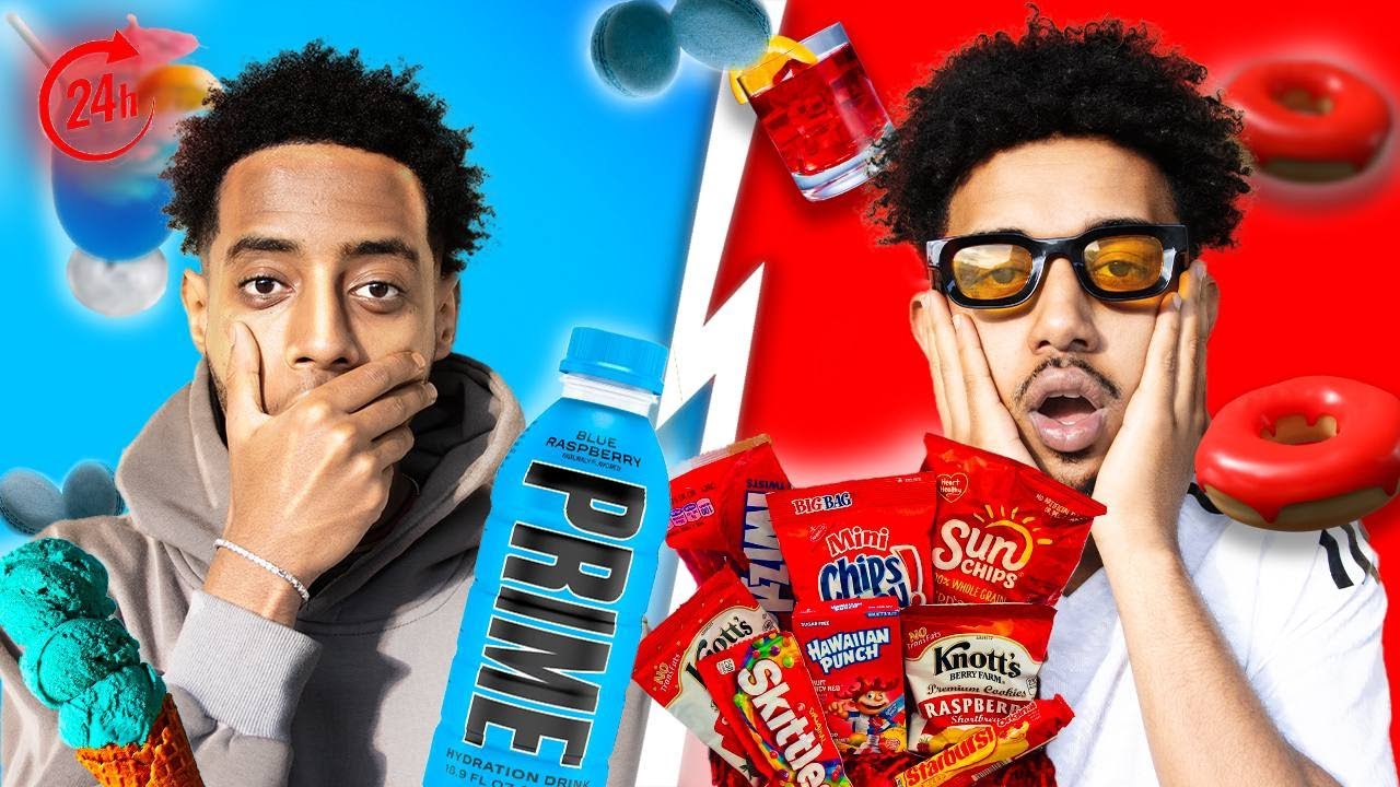 24 ሰዓት ሙሉ አንድ ከለር ምግብ መብላት challenge !!#khaledmtp22 #seyoumtad