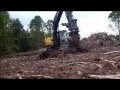 Excavator  Ripping Stumps