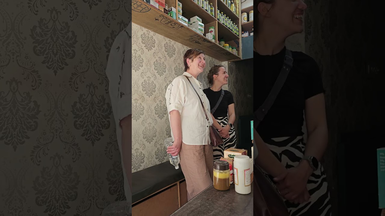 BELARUS CUSTOMER IN PIYUSHPANI AYURVEDA STORE PICK RIGHT AYUVEDA MEDICINE HAPPY CUSTOMER