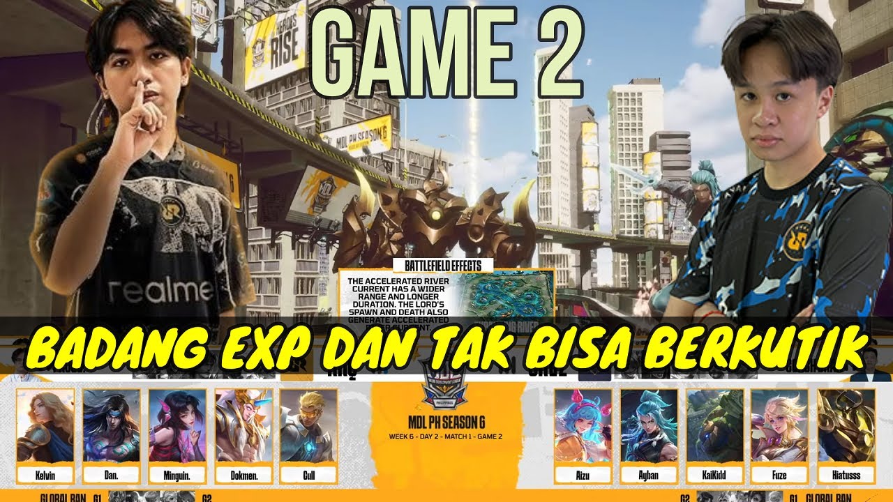 BADANG RRQ DAN DIBANTAI GINI !! RRQ KAITO VS ORVZ GAME 2