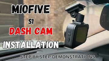 HOW TO INSTALL A DASH CAM AND HIDE ALL WIRES MIOFIVE S1 DASH CAM STEP BY STEP DEMONSTRATIONS.