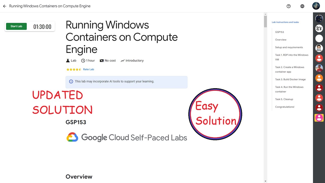 Running Windows Containers on Compute Engine || EASY SOLUTION || GSP153 ...