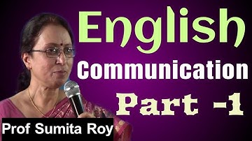 English Communication || Part -1 || Prof Sumita Roy || IMPACT || 2020