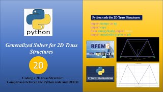 Python Code for 2D Truss Structures / Comparison between the Python code and RFEM [20]