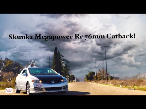 Skunk2 Alpha Headers + MegaPower RR 76mm Catback exhaust! 8th Gen Civic Si FG2