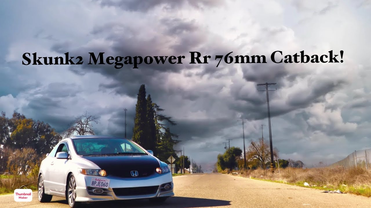 Skunk2 Alpha Headers + MegaPower RR 76mm Catback exhaust! 8th Gen Civic Si FG2