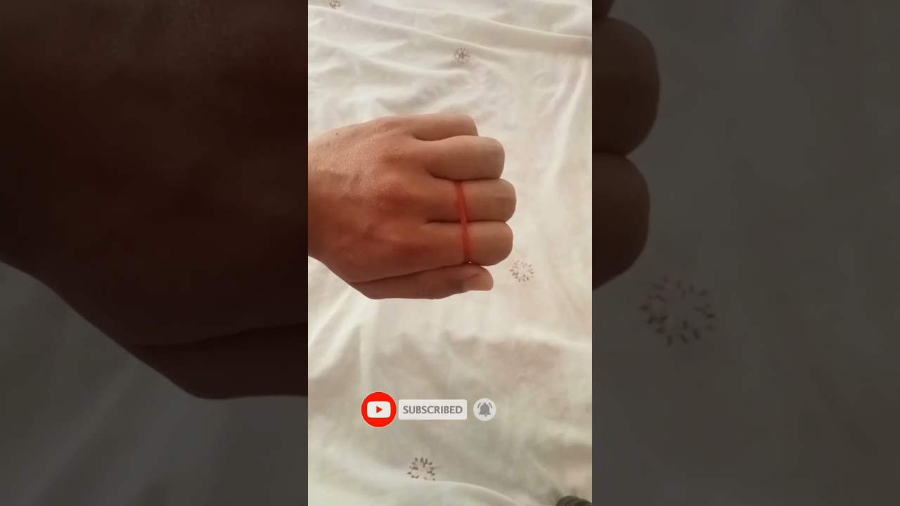 rubber band jump 2 finger magic 