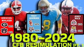 I RESET College Football To 1980 And Re-Simulated CFB HISTORY