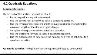 Math 124 4-2 Introduction