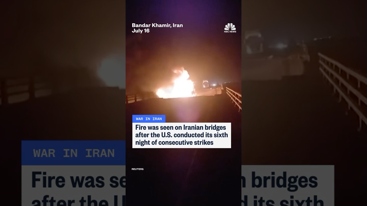 Iranian bridges damaged after sixth night of U.S. strikes Iranian bridges damaged after sixth night of U.S. strikes