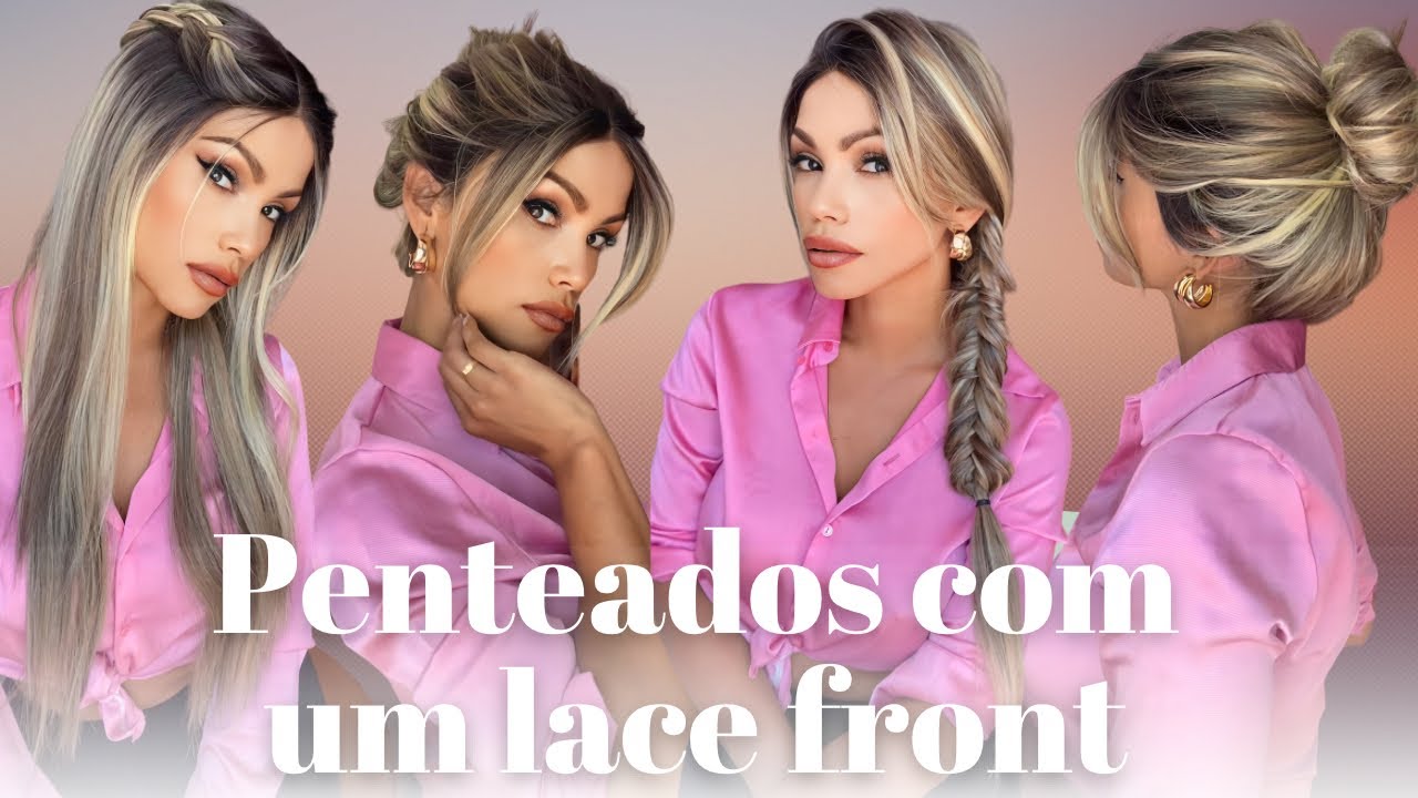 PENTEADOS COM LACE FRONT E PERUCAS#lacefrontwig #lacefront #wigs #penteados #perucas