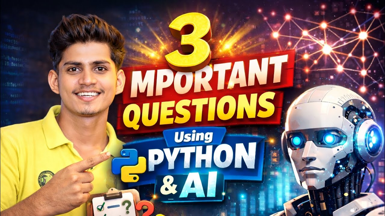 3 Powerful Python & AI Questions Every Beginner Must Know! 🚀