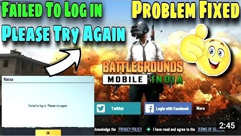 😓Bgmi login problem 😱 server is busy please Try Again Letter Error code problem solv kese kre