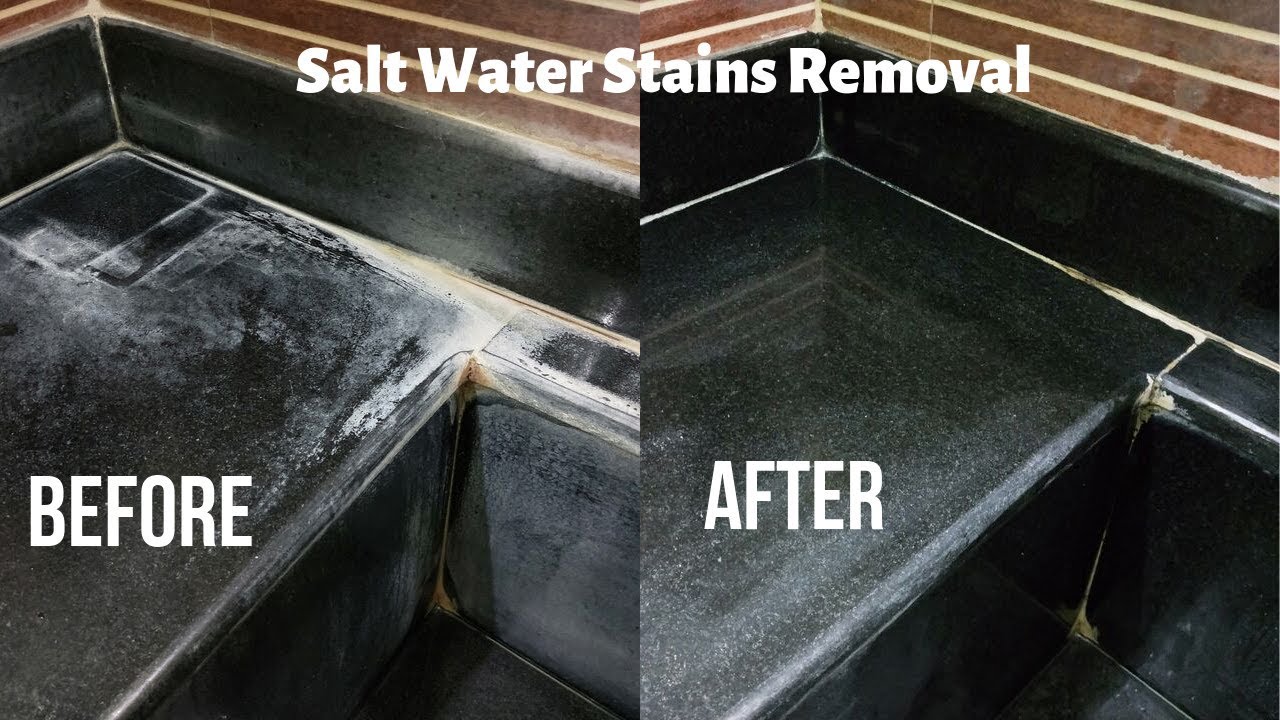 Remove Salt Water Stains, How To Remove Water Stains On Granite Countertops