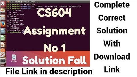 CS604 Assignment No 1 Solution Fall 2022 With File Download Link cs604 assignment 1 solution 2022