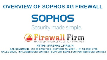 Overview of Sophos XG Firewall | Firewall Training | Firewall Firm | IT Monteur