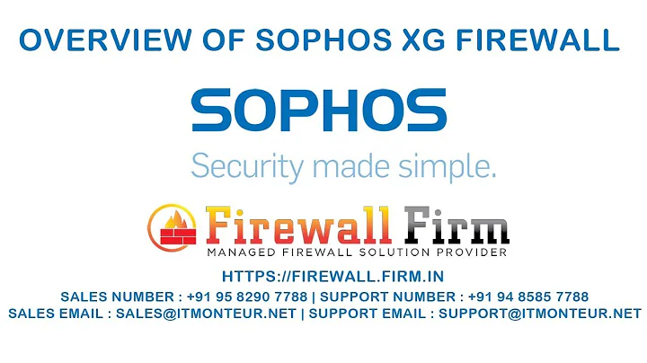 Overview of Sophos XG Firewall | Firewall Training | Firewall Firm | IT Monteur