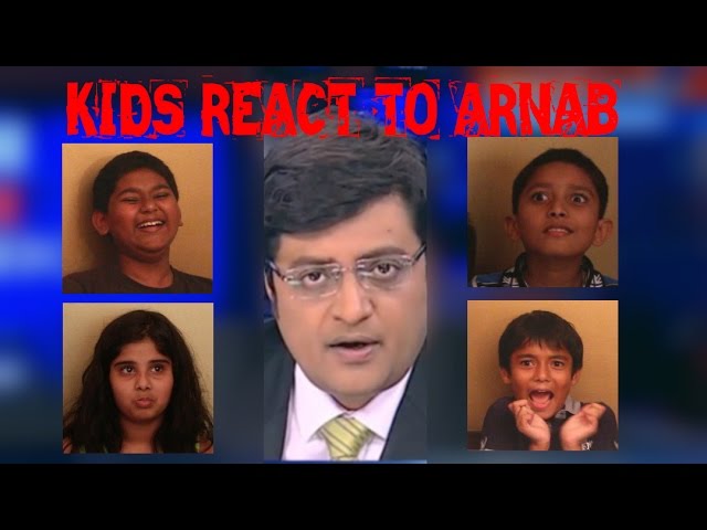 Hilarious! Kids react to Arnab Goswami - YouTube