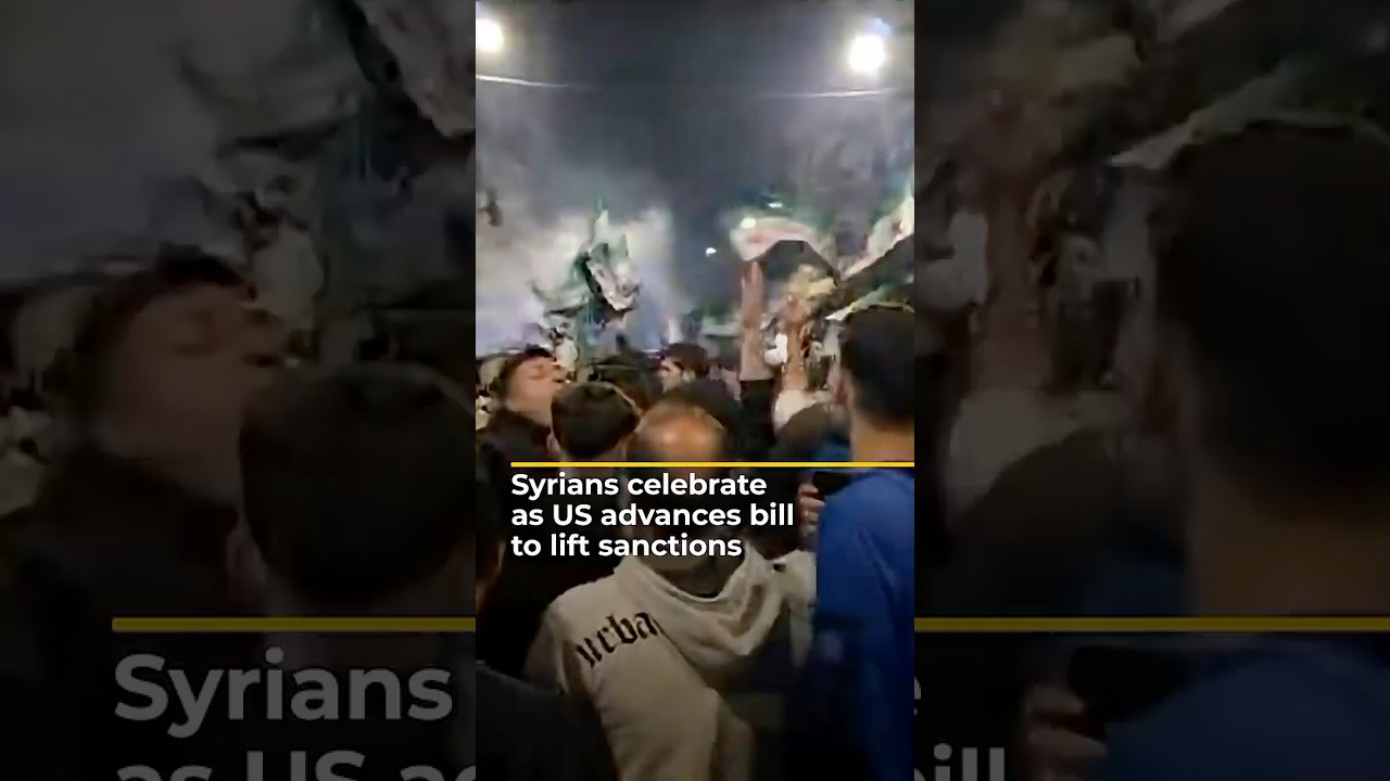 Celebrations in Syria as US advances bill to lift sanctions | AJ 