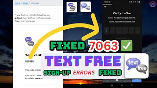 Create Unlimited TextFree Account 2025 | TextFree All Error 7062, 7063, 7063 Fixed #textfree screenshot 3